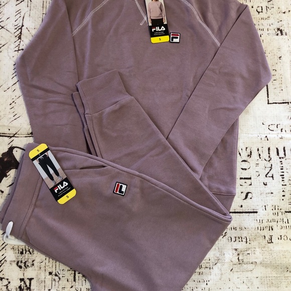 Fila Tops - Fila Ladies French Terry Crew Neck& Joggers